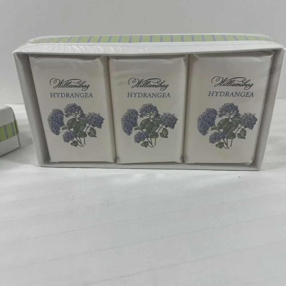 Williamsburg Hydrangea Triple-Milled Soap Bars‎ - Set of 3